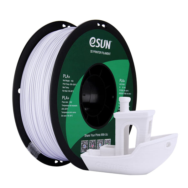 eSun PLA+ Blanc Froid (Cold White) 1.75mm 1kg